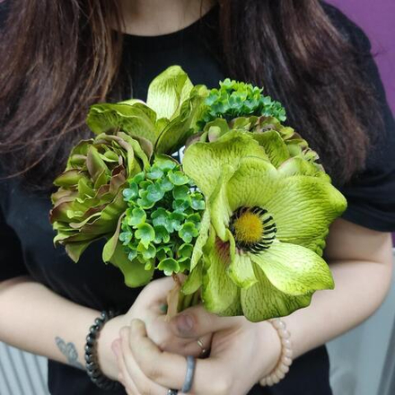 Букет зелёное настроение