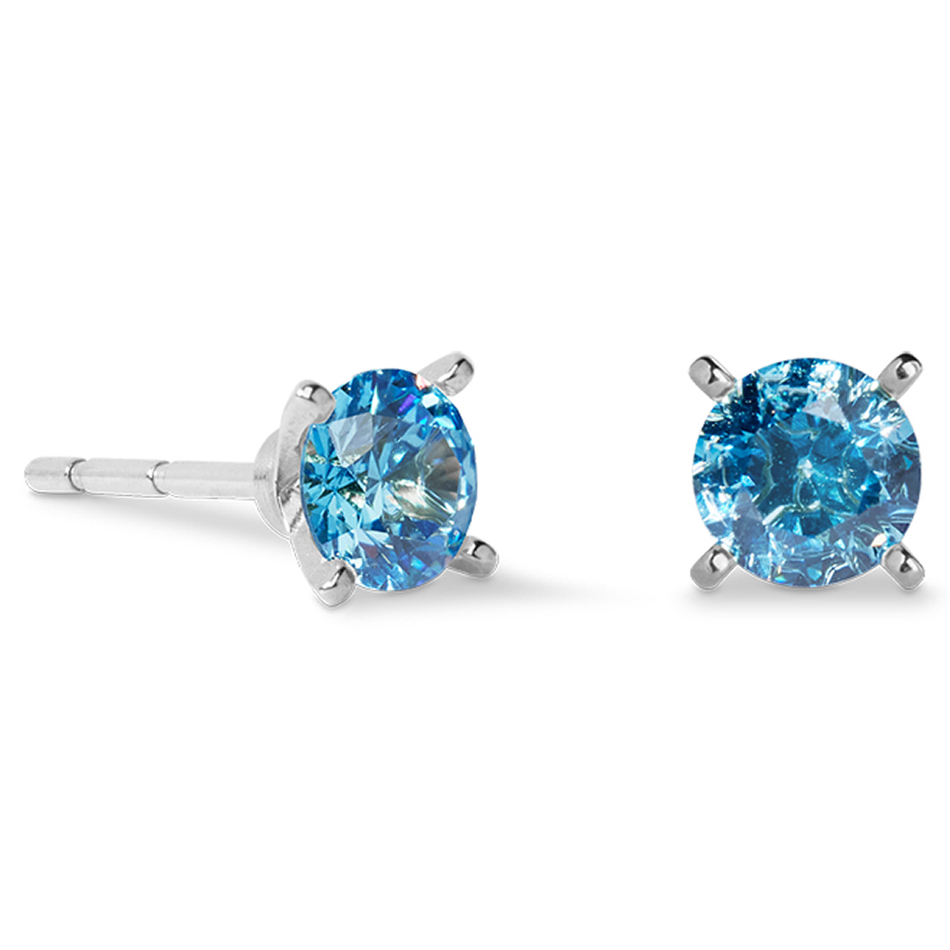 Серьги Coeur de Lion Blue-Silver 0207/21-0717