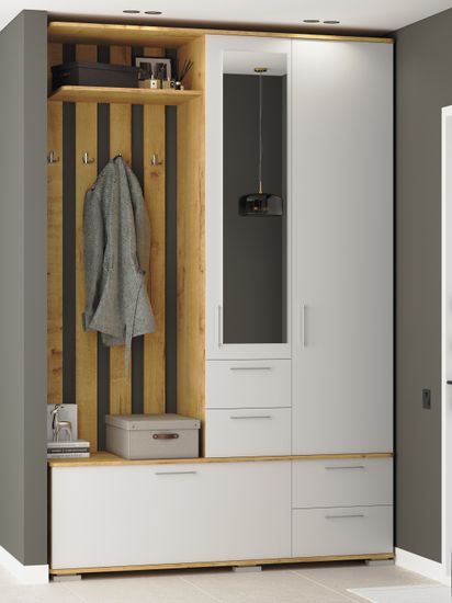 дуб бунратти / белый