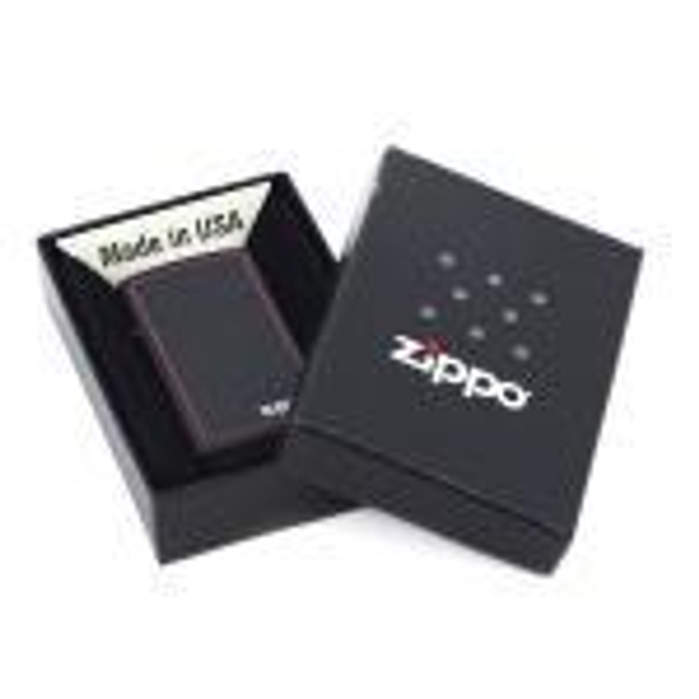 Зажигалка ZIPPO Classic Satin Chrome™ Красная окантовка и логотип Zippo ZP-218ZB