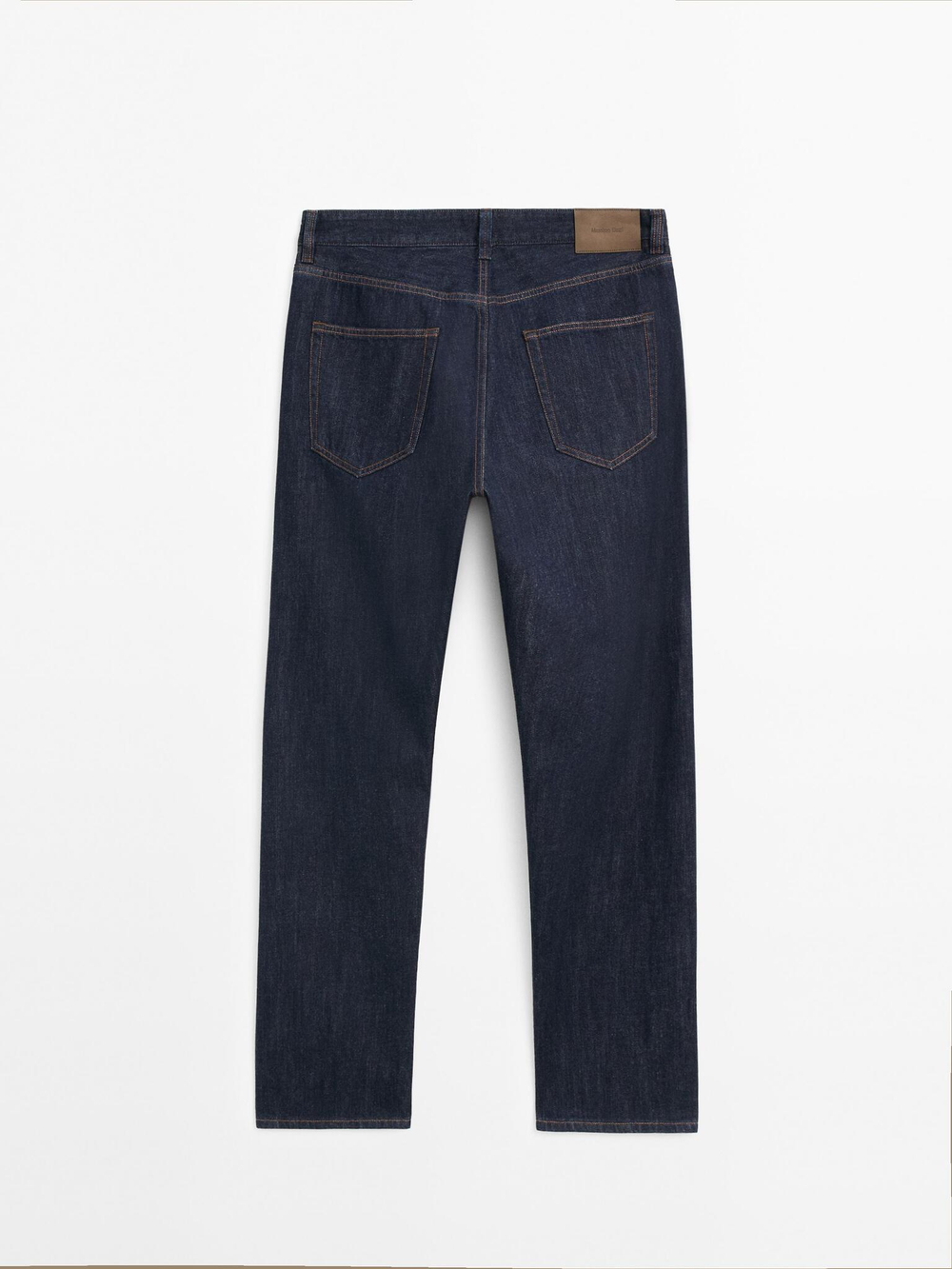 Massimo Dutti Джинсы селвидж свободного кроя из 100% хлопка, индиго