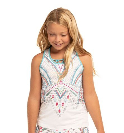 Футболка для девочки теннисная Lucky in Love Desert Vibes Tank - white