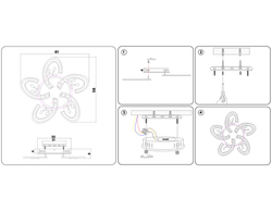 Ambrella Потолочный светодиодный светильник с пультом Original FA512