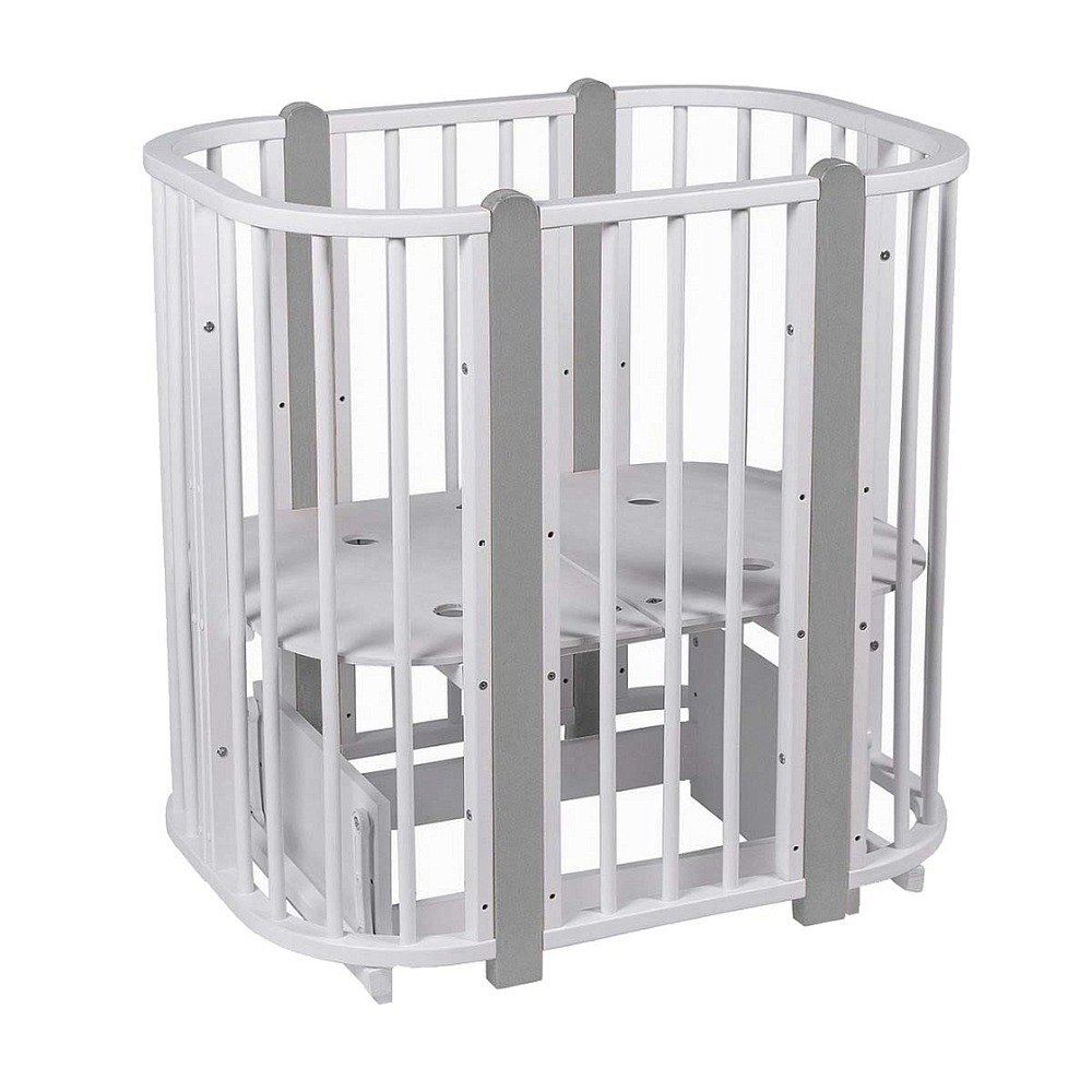 PITUSO Кровать детская + маятник 5/1 Asti Белый-Серый