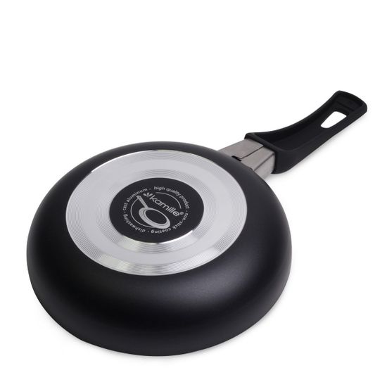 Набор блинная сковорода 22 см. и маленькая сковорода с крышкой d14 см. Kamille KM-0615MR