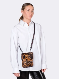 Ремень-лямка коричневый "Рептилия" OLA OLA