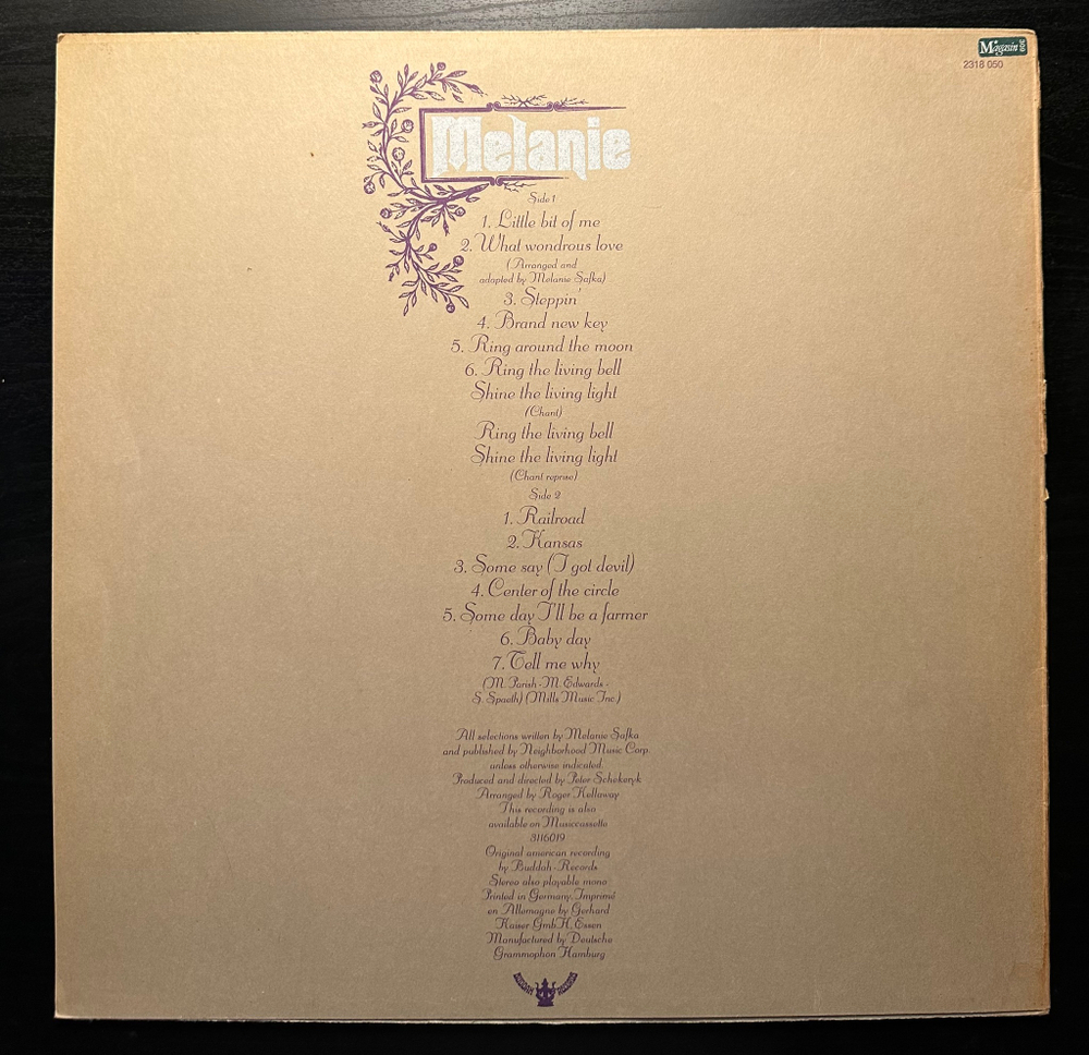 Melanie - Gather Me (Германия 1971г.)