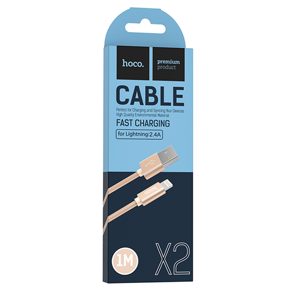 Кабель USB - TypeC HOCO X2 (золотой) 1м