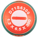 D71S6300 Отвертка стержневая шлицевая ANTI-SLIP GRIP, SL6.5х300 мм