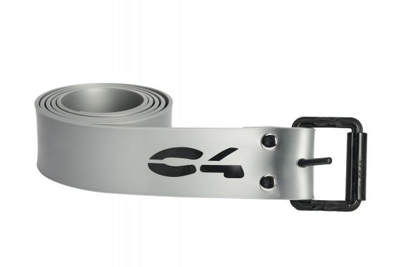 Ремень для грузов марсельский C4 Carbon Marseillaise серебристый с пластиковой пряжкой