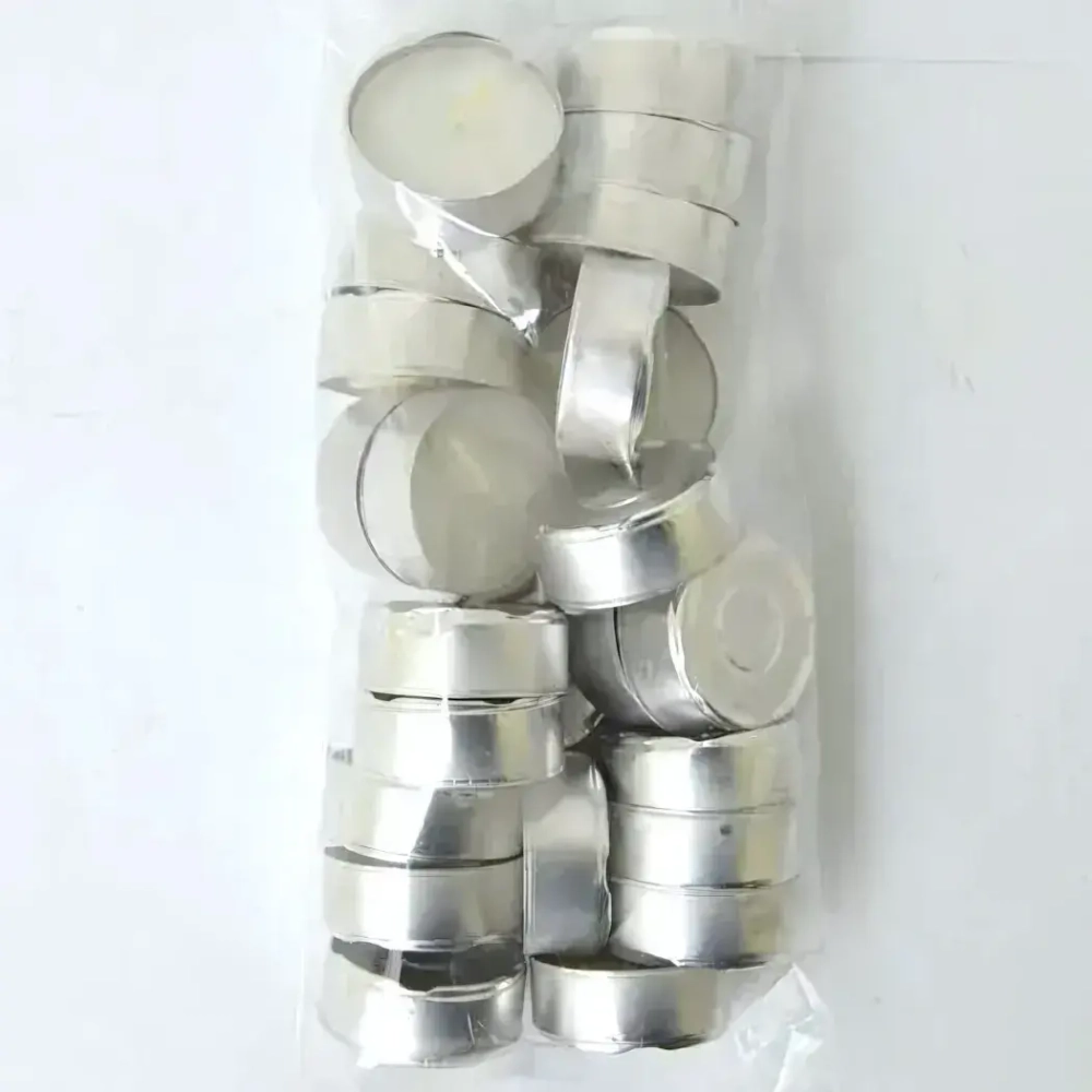 Свечи чайные в гильзе без запаха (25шт.) мешок