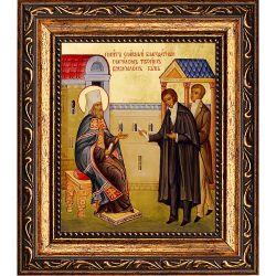 Святитель Филарет и Александр Пушкин. Икона на холсте.