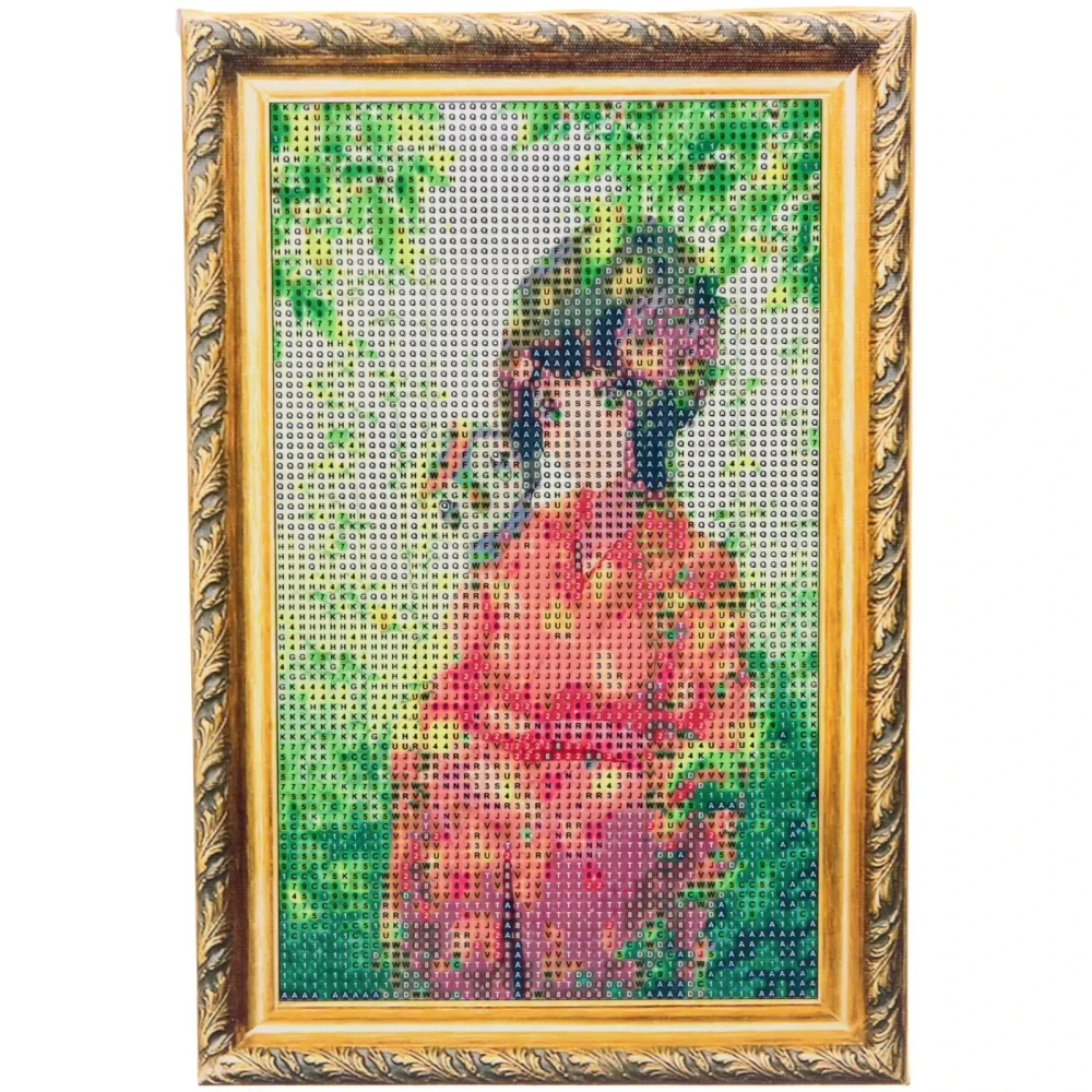 Алмазная мозаика на подрамнике с полным заполнением «МИР ЯРКИХ КРАСОК», Харухи в лесу, 20*30 см