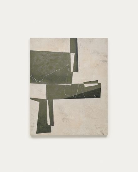 Fida Зеленый абстрактный холст 118 x 94 см