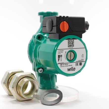 Насос циркуляционный Wilo Star-RS 25/7 (1х220В; 0,13кВт), с гайками