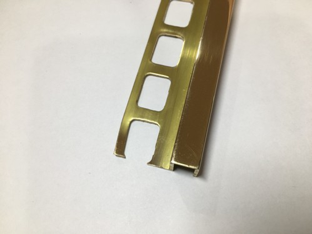 ЛРП 9*11мм "PW" 3м Полир. Р-об. вставка-фриз латунь