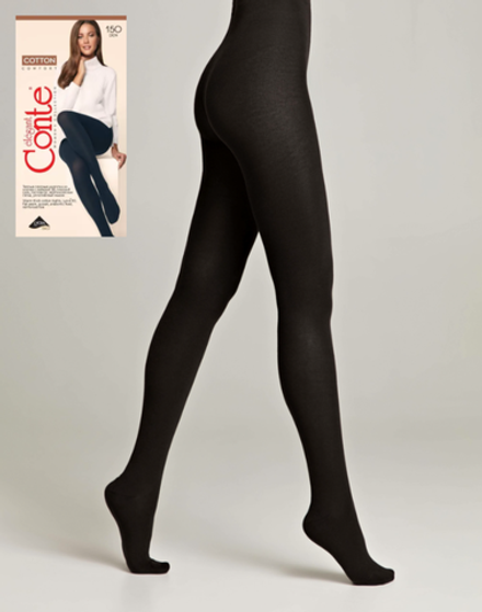 CONTE COTTON 150 Теплые Колготки женские из хлопка