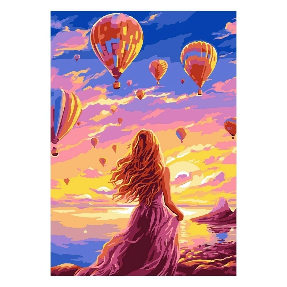 Картина по номерам 20*28,5см "Провожая мечту" (Lori)