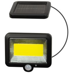 Светильник уличный ЭРА ERAFS025 - 01C фасадный сплит-прожектор на солнечной батарее холодный белый 100 COB LED | Фасадная декоративная подсветка