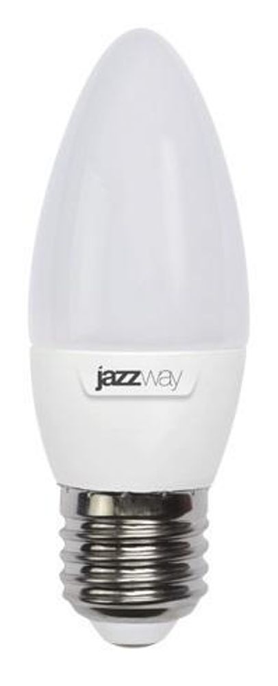 Лампа светодиодная PLED-SP 9Вт C37 свеча 3000К тепл. бел. E27 820лм 230В JazzWay 5001923A