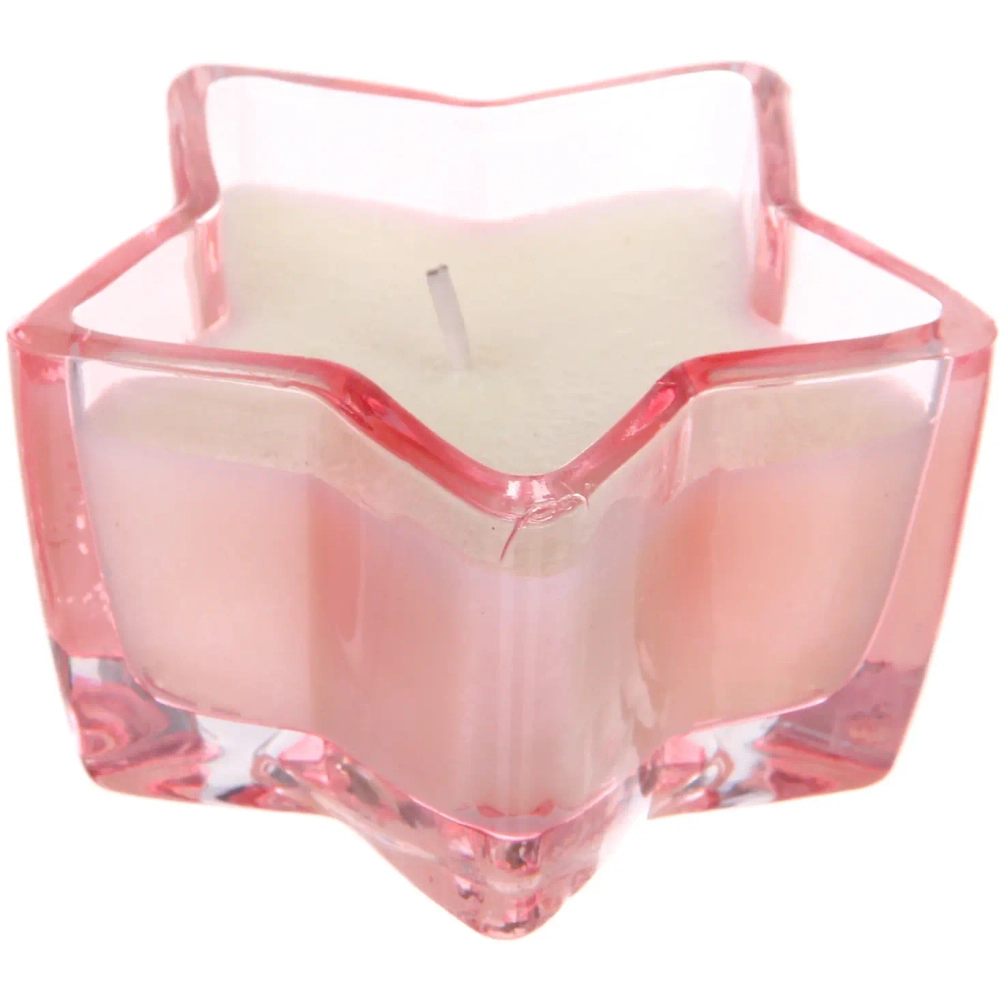 Свеча в стакане «Звездная ночь» 10,5*5,5 см, Розовый