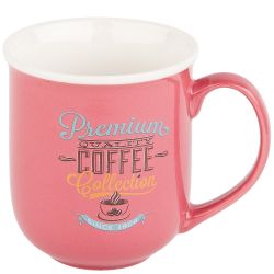 Кружка фарфоровая "Premium Coffee" v=380мл. (3вида) (min12) (транспортная упаковка)