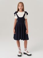 Сарафан школьный для девочки AT972-218 синий
