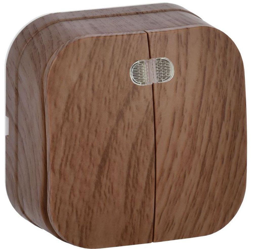 Выключатель 2-кл. ОП GLORY 10А ВС20-2-1-ХД с индикацией дуб IEK EVH21-K24-10 Выключатель 2-кл. ОП GLORY 10А ВС20-2-1-ХД с индикацией дуб IEK EVH21-K24-10