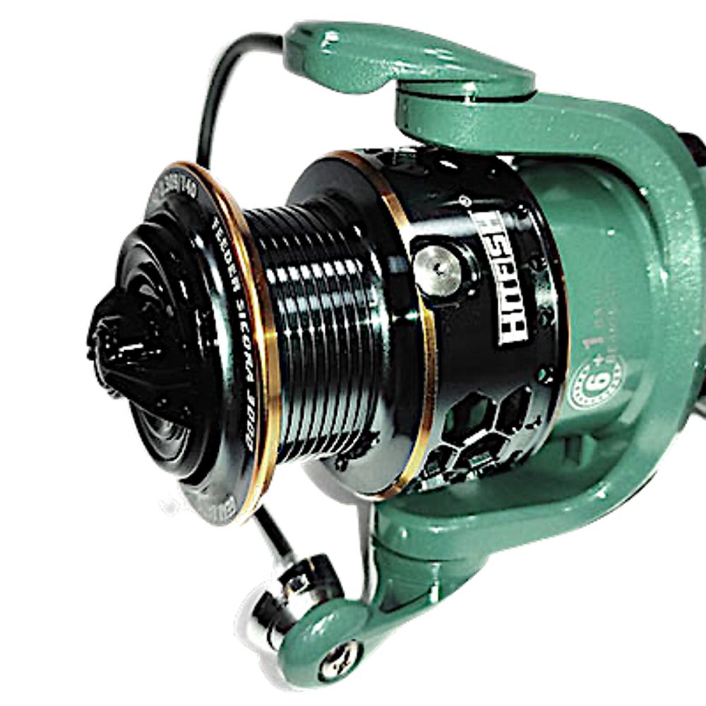 Катушка HitFish Feeder Sicora bb6+1 4000 (5.5:1) 0.268/0.309/0.331мм-270/235/205м __см/об 352г max8кг Screw-in handle