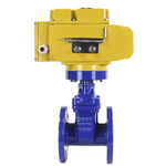 Wedge gate valve 30c939r blue Elephant-GGG50-EPDM-F4-BLUE PSI232 class 150 T≤230-248°F flange connection, with rubber lined wedge EPDM, electric actuator Elephant MT-110/220, 110/220V