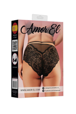 Трусики с декоративной резинкой на талии (Размер: XL-XXL) (Цвет: черный)