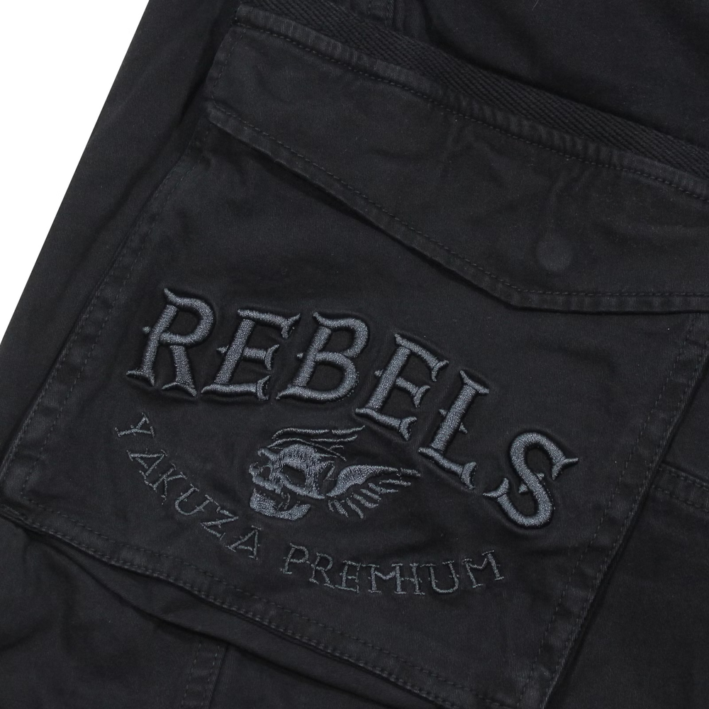 Карго штаны черные Yakuza Premium 3952