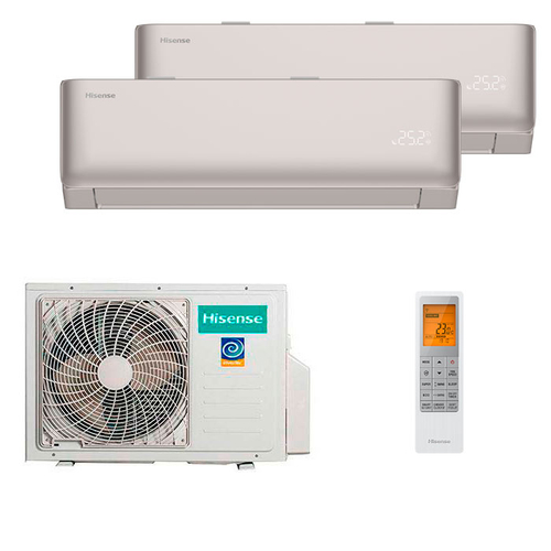 Мультисплит система на 2 комнаты Hisense AMS-09UW4RYCHD00(C) x 2 / AMW2-18U4RXC
