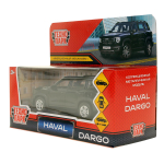 Модель ин. мет. "Hhaval Dargo" 12см, дв, багаж, черный, в коробка DARGO-12-BK (Технопарк)