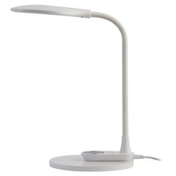 Настольный светильник ЭРА NLED-498-10W-W светодиодный со съемным основанием белый | Светодиодные настольные лампы