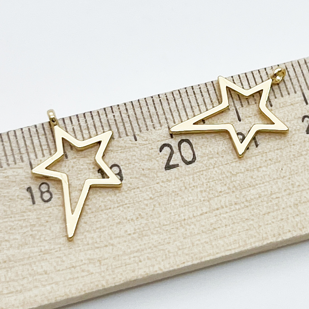 Подвеска Звезда, цвет золото, размер 18*12 мм, цена за 1 шт