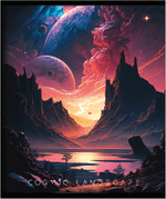 Тетрадь 170х203, 48 л. скрепка COSMIC LANDSCAPE