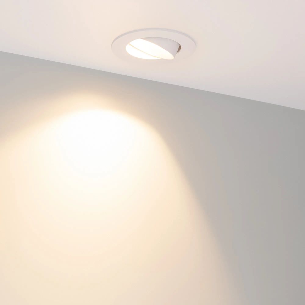 Светильник MS-ATOLL-BUILT-TURN-R94-10W Warm3000 (WH, 60 deg, 230V) (Arlight, IP54 Металл, 5 лет) 044603