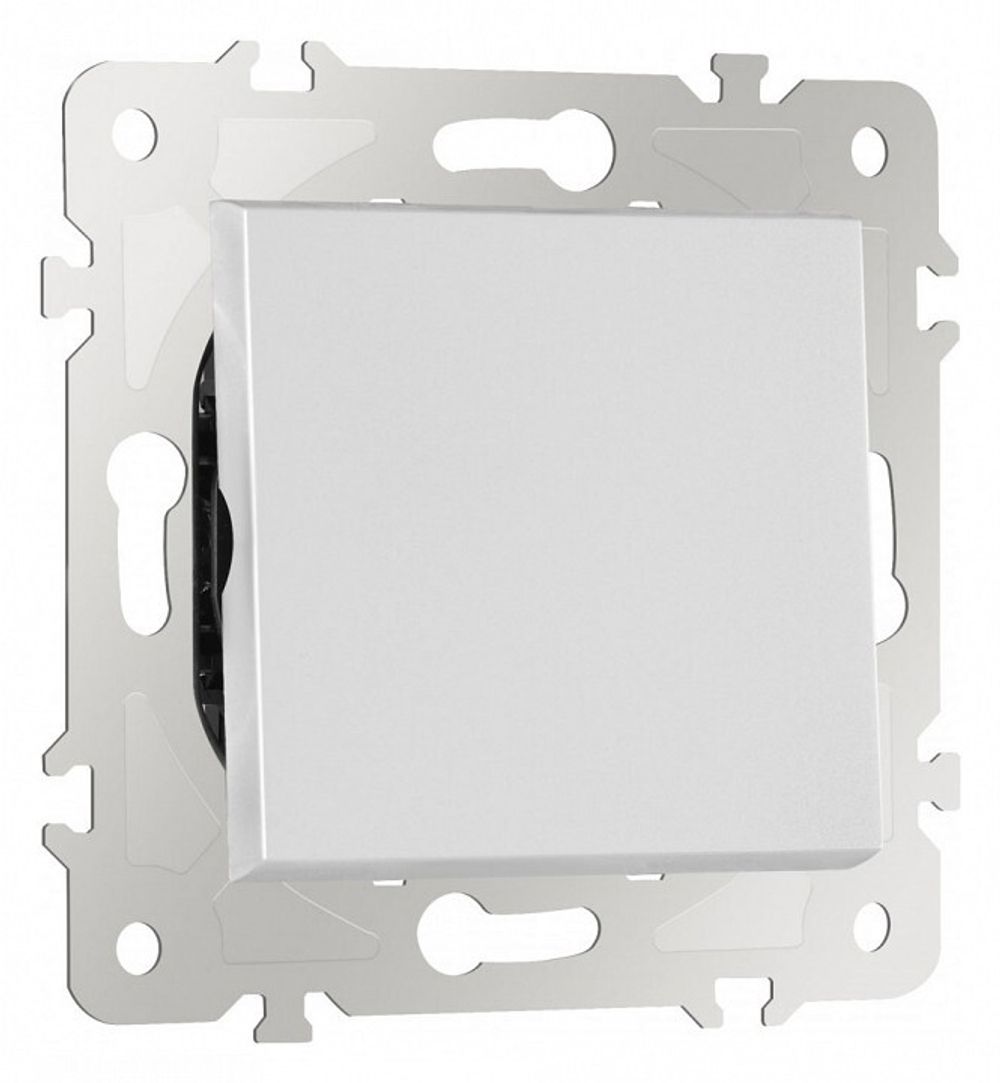 Выключатель проходной одноклавишный без рамки Arte Milano 203 203.32-1.silver