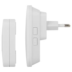 Звонок дверной ЭРА C98 беспроводной, от сети, белый, 60 мелодий | Электрозвонки беспроводные