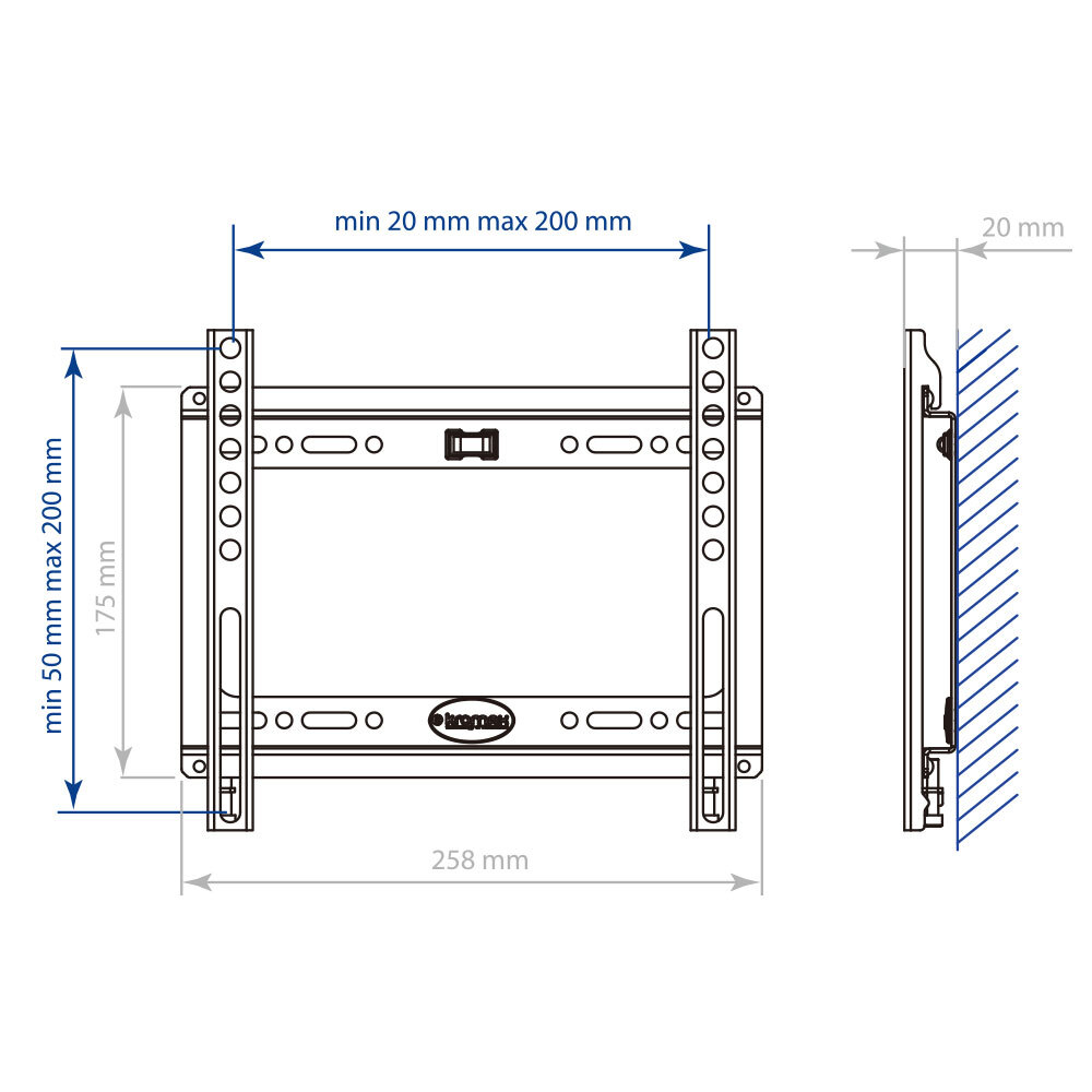 Кронштейн KROMAX IDEAL-5 white