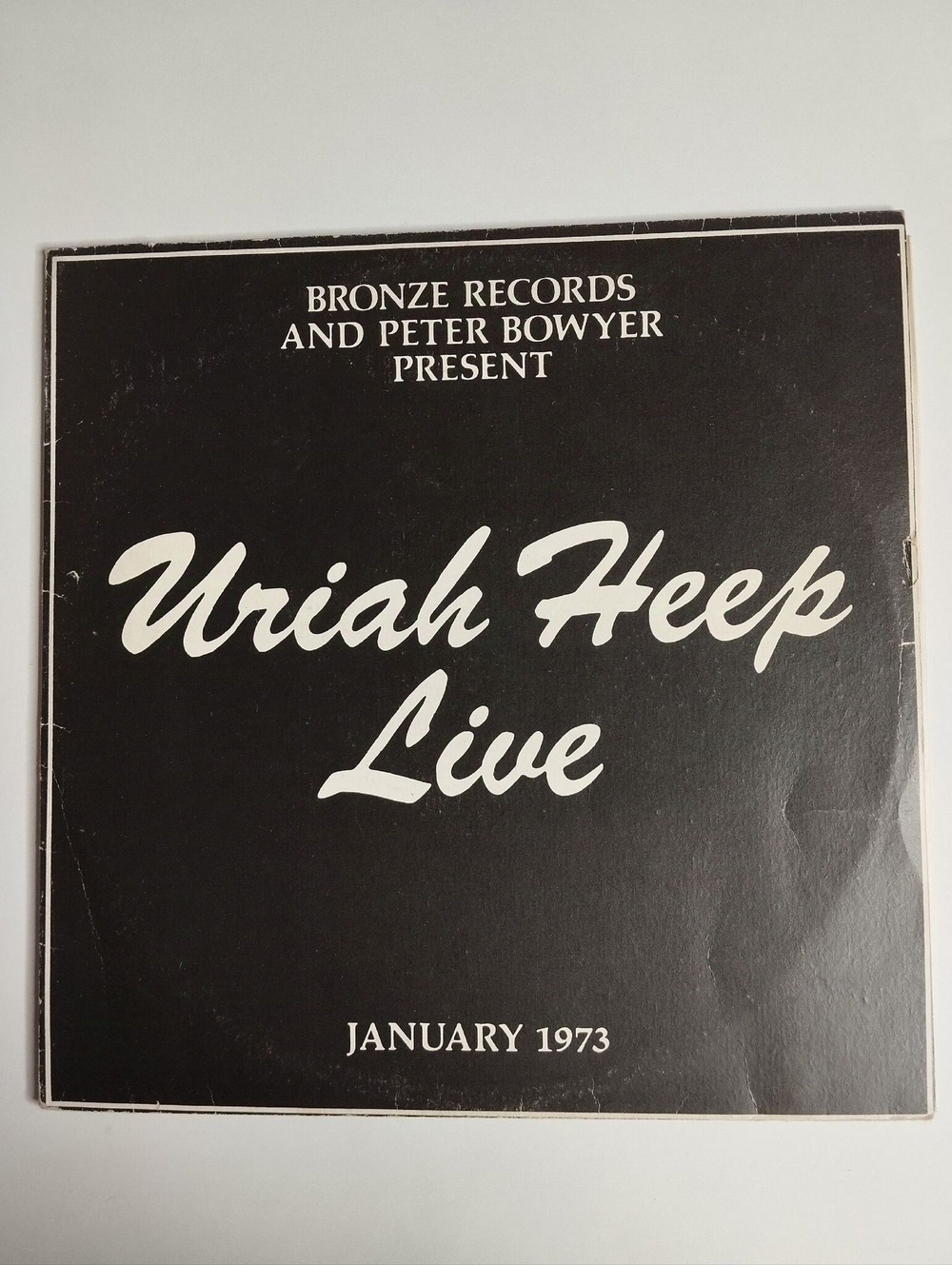 Винтажная виниловая пластинка LP Uriah Heep Live January 1973 (Россия 1994)