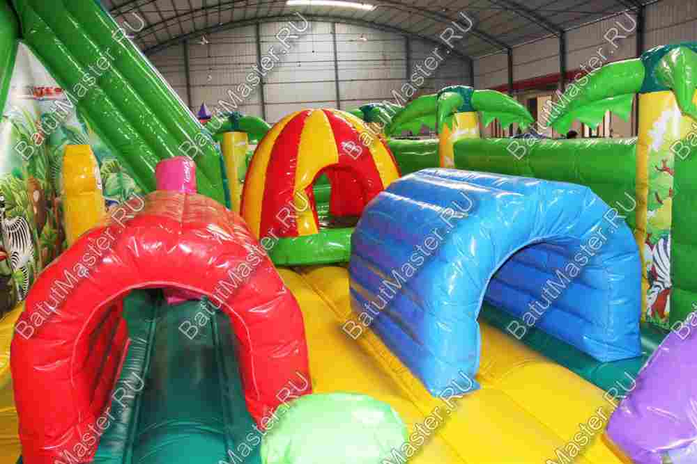 Коммерческий надувной батут "Джунгли малый"