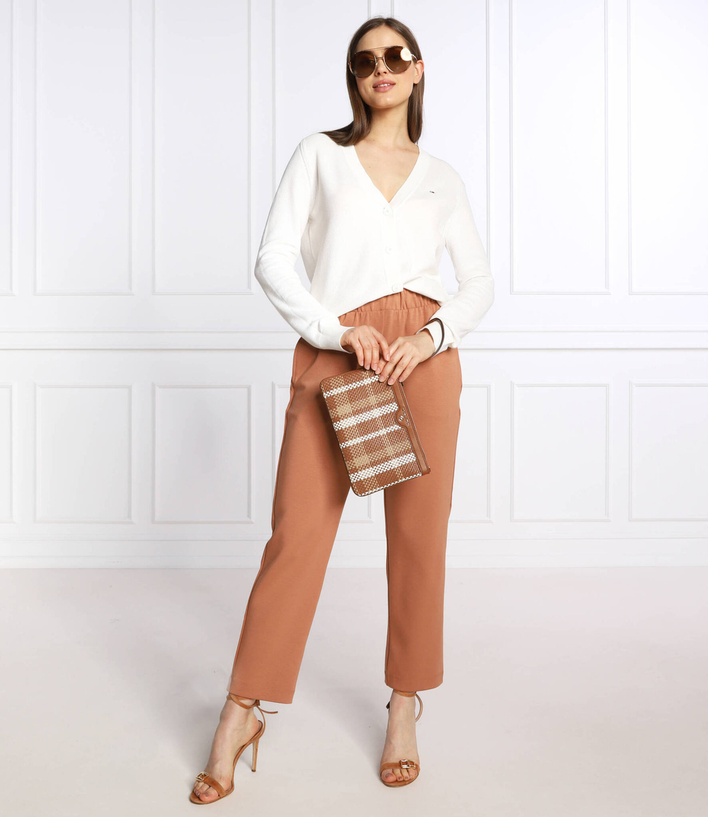 кожаная клатч jet set charm Michael Kors - коричневый(34S2GT9W3U)