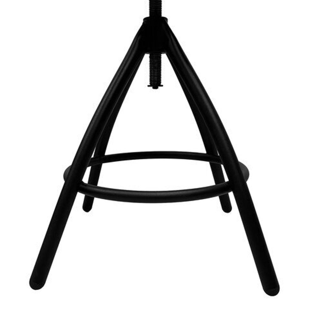 Стул кресло кассира, ресепшен РС61/Д, на винте, без подлокотников, кожзам, черное