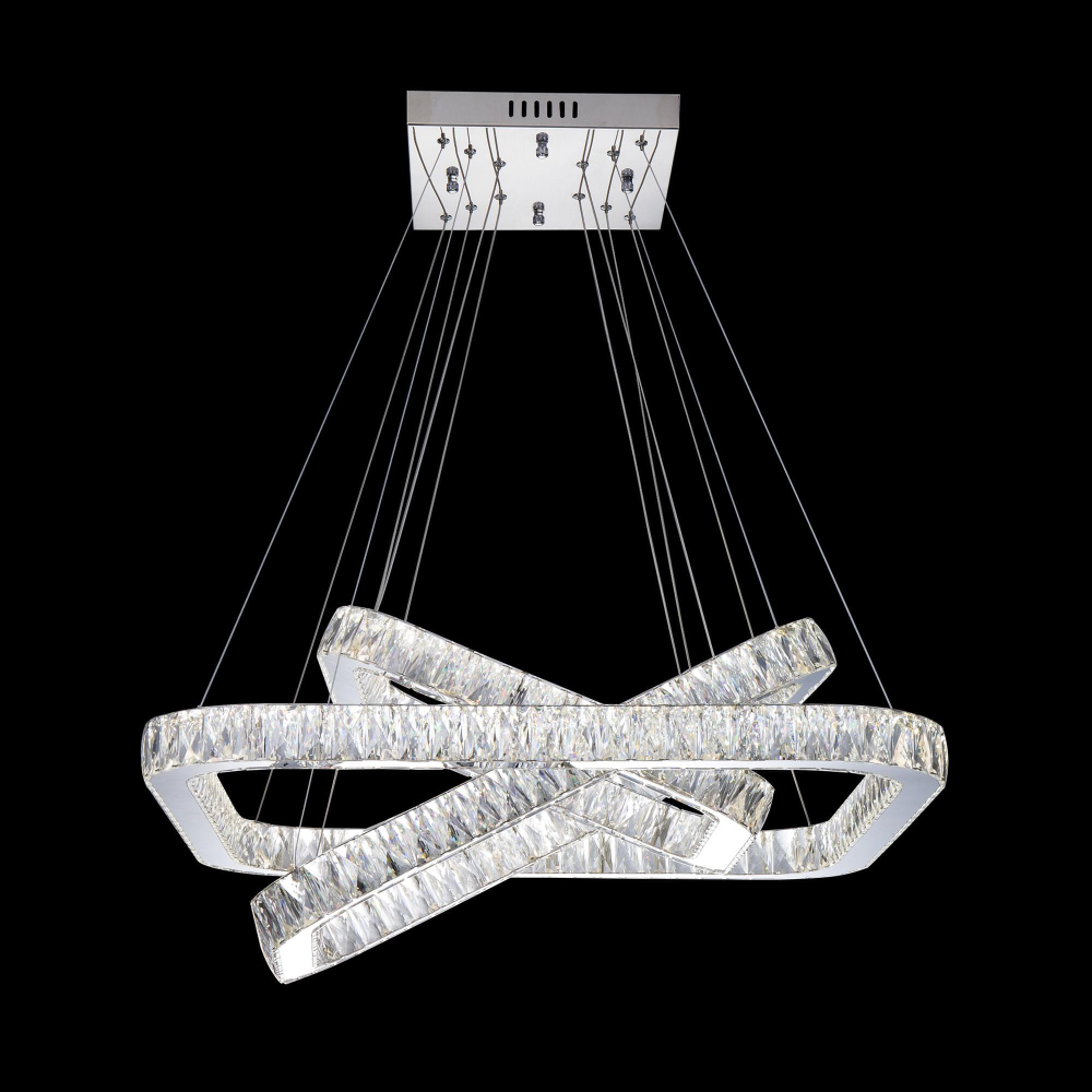 Eletto Granda EL336P100 LED Люстра хрустальная с пультом Хром