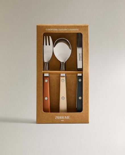 ZARA HOME ДЕТСКИЙ НАБОР СТОЛОВЫХ ПРИБОРОВ, РАЗНОЦВЕТНЫЙ