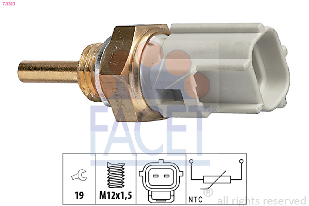 FACET - 73323-FAC - Sensor, coolant temperature