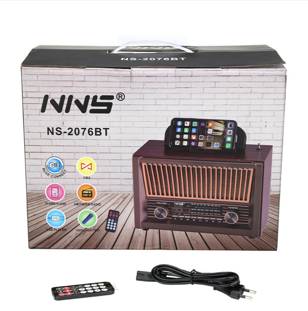Радиоприемник в стиле ретро+MP3 плеер, Bluetooth NNS NS-2076BT