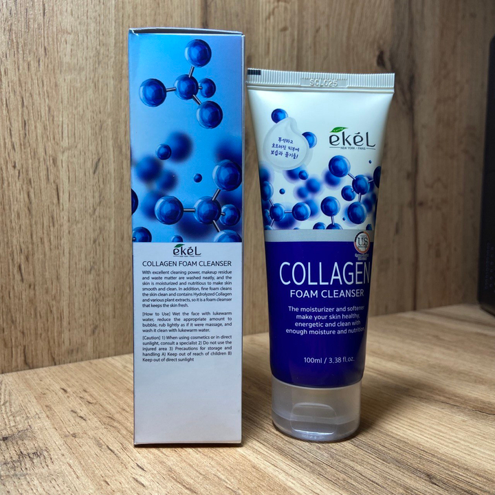 Пенка для умывания Ekel Collagen Foam Cleanser с коллагеном 100 мл